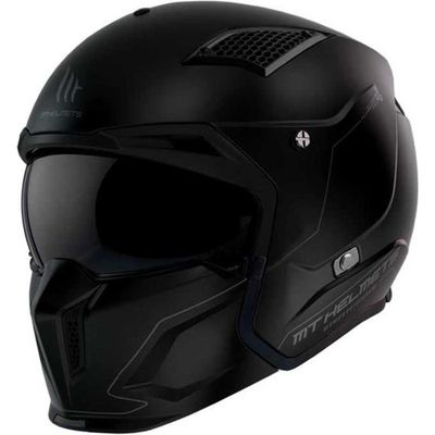 MT Streetfighter SV Casque jet - Mat Zwart