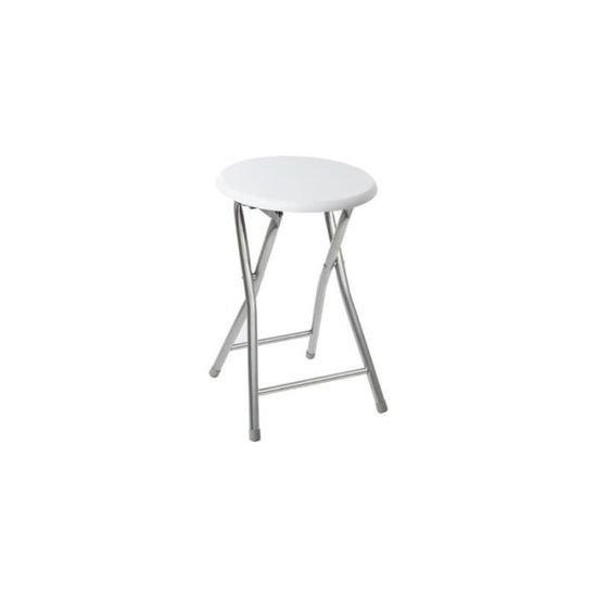 Pack de 2 Tabourets Pliants Rembourrés en Aluminium - Rouge | Leroy Merlin