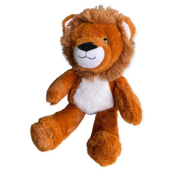 Peluche Zimba le Lion, Marron/Roux, 42cm, Toucher agréable et tout doux