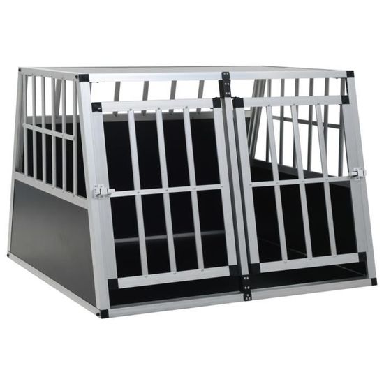 Cage pour chien à double porte 94 x 88 x 69 cm  -HB065
