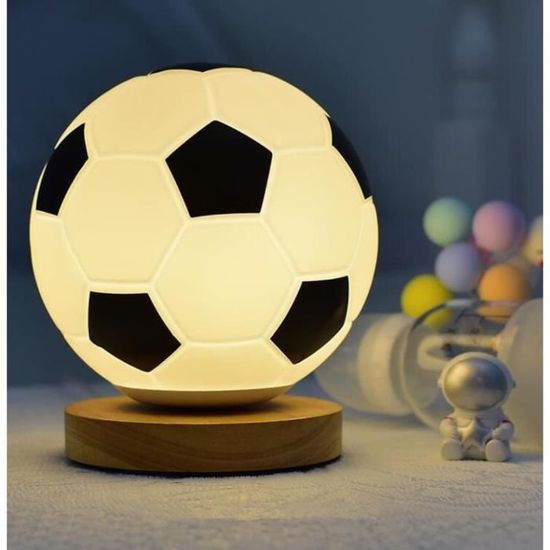 Lampe de bureau enfant pour les garçons et les filles -modèle ballon de  football (Noir) - Cdiscount Maison