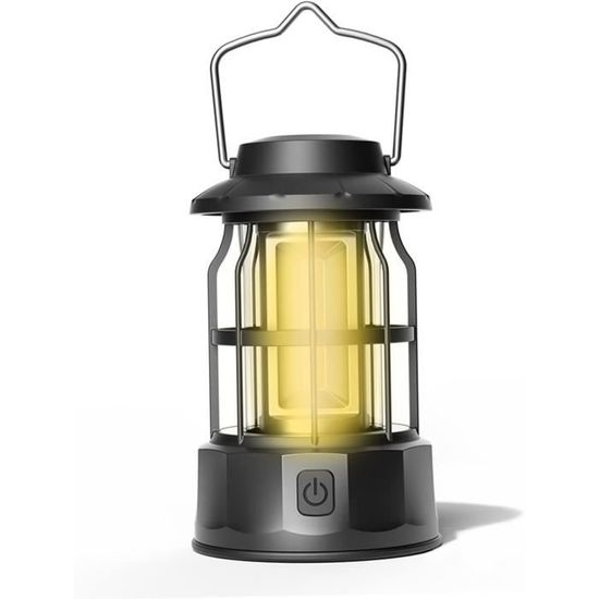Lanterne De Camping LED Rechargeable Topyond – Style Vintage, Lumière Réglable Pour Tes Aventures Outdoor