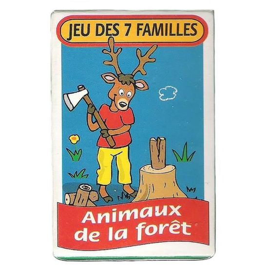 JEU DE CARTES DES 7 FAMILLES THEME ANIMAUX DE LA FORET - Cdiscount Jeux ...