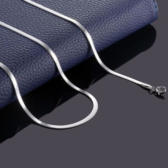 Lot De 2 Chaînes Figaro En Acier Inoxydable – Style Hip-Hop Robuste, 50 Cm + 60 Cm, Argenté Avec Boîte Cadeau Luxe