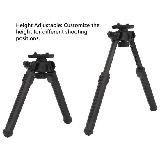 Bipied Réglable V9 En Aluminium Pour Fusil - Montage Picatinny QD - 7