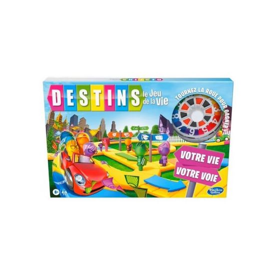 Destins Le Jeu de la Vie Nouvelle edition original Plateau parcours colore avec roue Jeu de