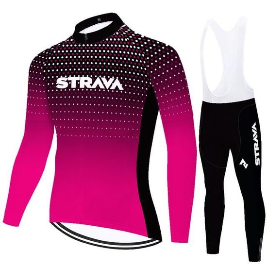 Ensemble De Vêtement Cycliste Homme Manches Longues + Cuissard