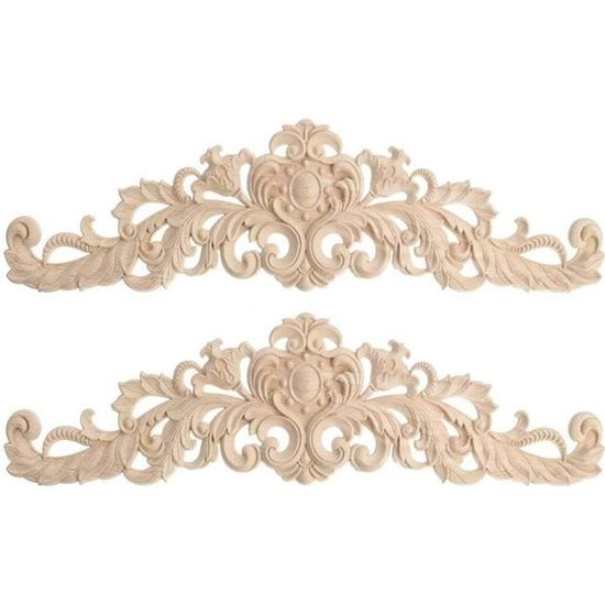 WOTTES Applique murale en bois Moderne intérieure 2 pièces, 16cm Blanc
