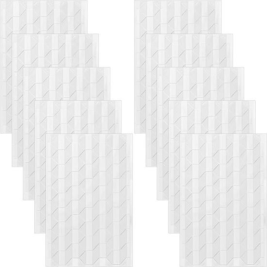 Transparent X 10P -Lot de 500 ou 1000 autocollants auto adhésifs pour montage de Photo, coins en