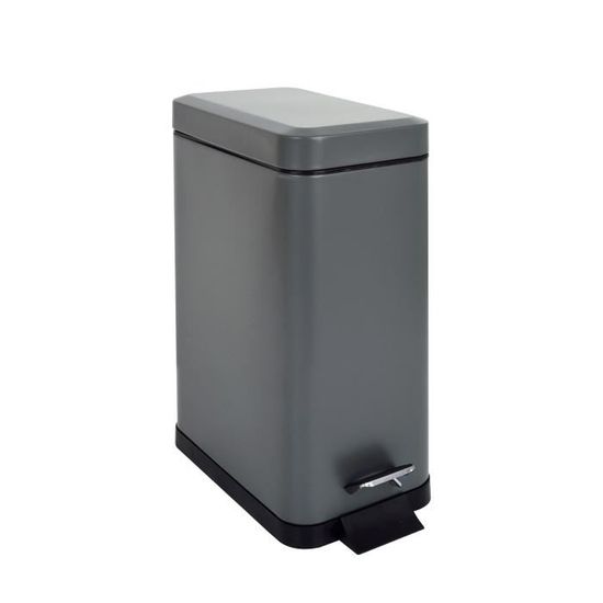 SVITA ST5 - Poubelle à pédale - 5 l - Pour salle de bain et cuisine - Avec seau intérieur - Mécanisme à pédale - Couvercle Softclose - Poignée de transport - Rectangulaire - Blanc SVITA ST5 - Poubelle à pédale - 5 l - Pour salle de bain et cuisine - Avec seau intérieur - Mécanisme à pédale - Couvercle Softclose - Poignée de transport - Rectangulaire - Blanc