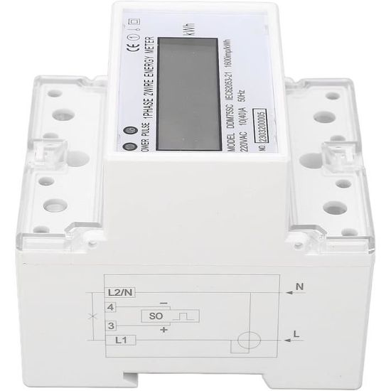 Compteur D'Énergie Triphasé|220-380V 20-80A Compteur D'Énergie