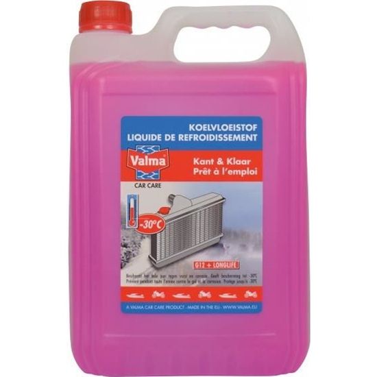 Liquide de refroidissement G12 + longue durée de vie 30 ° C 5 litres Cdiscount Auto