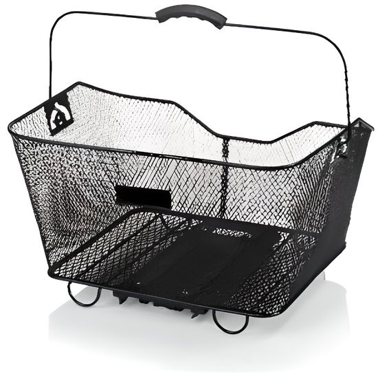 Panier de Vélo Arrière,Panier Vélo Arrière avec Réflecteur,Panier à Vélo Etanche pour Porte-Bagages Arrière,Bike Basket avec Couverture, Montage