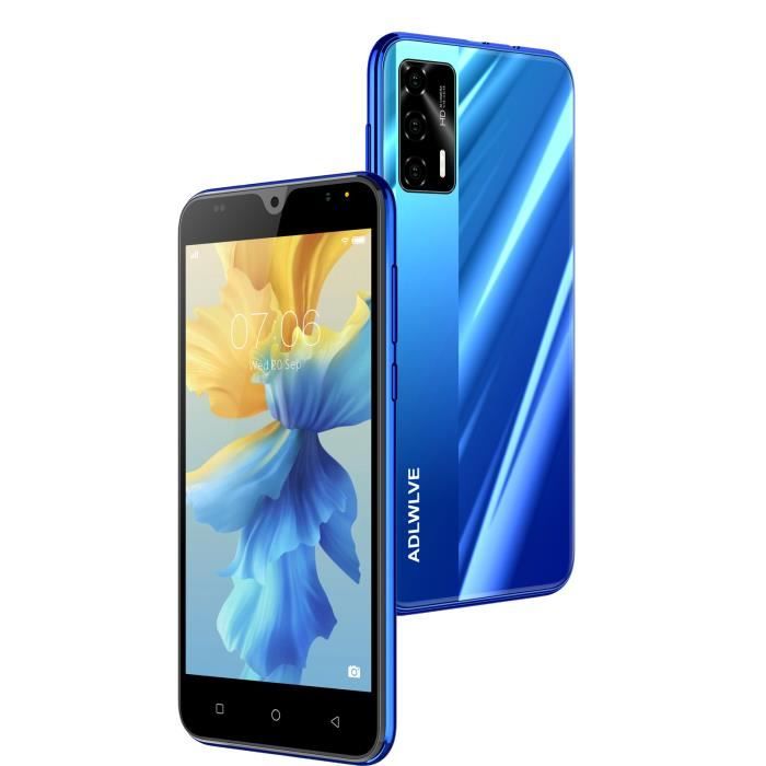 Téléphone Portable , 3Go + 16Go Smartphone 4G Pas cher, 5.5'' ÉcranTéléphone Débloqué Double SIM 8MP Caméra- rouge