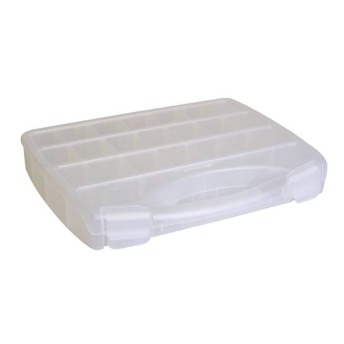 Boite de rangement plastique avec poignée - 37cm - Artémio Incolore