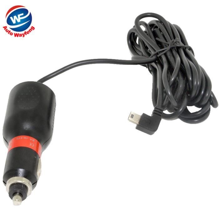 mini - USB chargeur de voiture alimentation électrique pour Dash cam DVR GPS E-Dog portable câblés comprimé camion chargeur 12V 24V