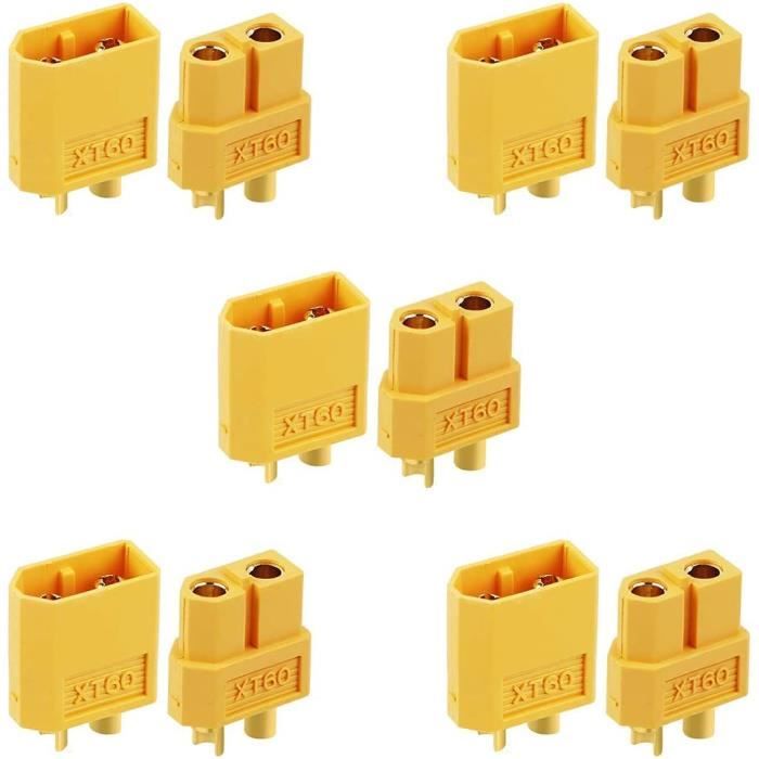 5 Paires XT60 Connecteur Prise Pour RC Batterie Jouet Plug Bullet Connector