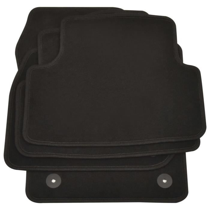 PRO© Lot de 4 Tapis d'auto Décor - Tapis de sol Tapis pour véhicules Voiture Auto pour VW T-Cross 12948 :-)