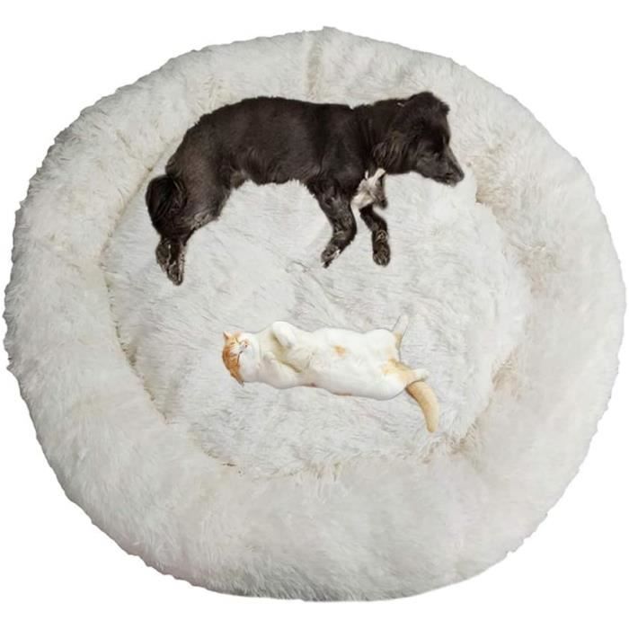 Telismei Deluxe Lit moelleux pour chien Extra Large Canapé Lavable Coussin rond Coussin pour chien de grande taille 341925