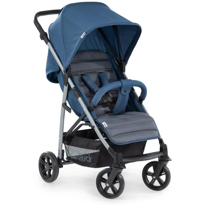 Hauck Rapid 4 Poussette jusqu'à 25 kg, avec Position Couchée de 0 Mois, Poignée Réglable en Hauteur, Pliable, Compacte, Grand Panier