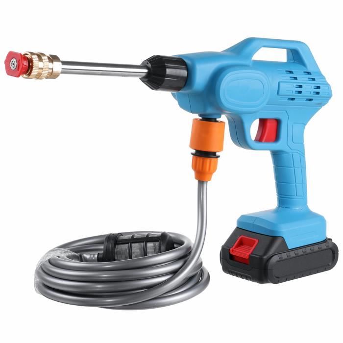 Pistolet de lavage voiture Haute pression Nettoyage Sans fil - Bleu