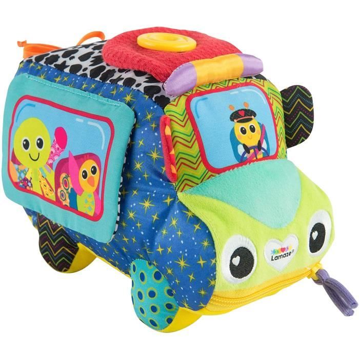 DOUDOU TOMY Lamaze - Jouet Éveil Le Bus Des Premières Découvertes L27180, Cadeau de Noël, Jouet B&eacu111