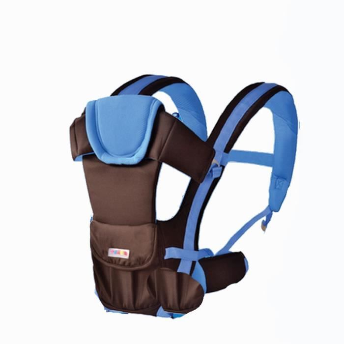 Porte bébé 0-48 mois mode Quatre saisons bleu2 Multifonction Sac de rangement pratique Confort et sécurité Économie du travail