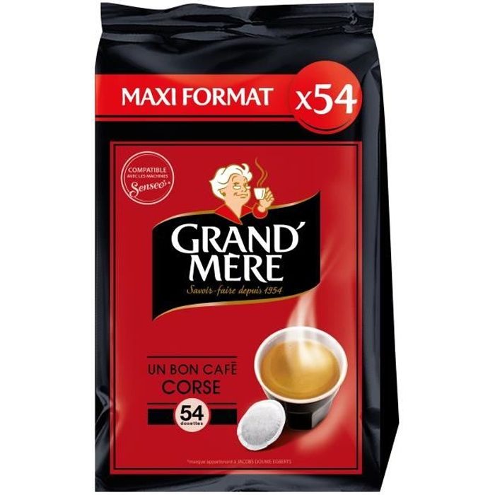 Grand-mère Corsé café en dosettes x54 -356g