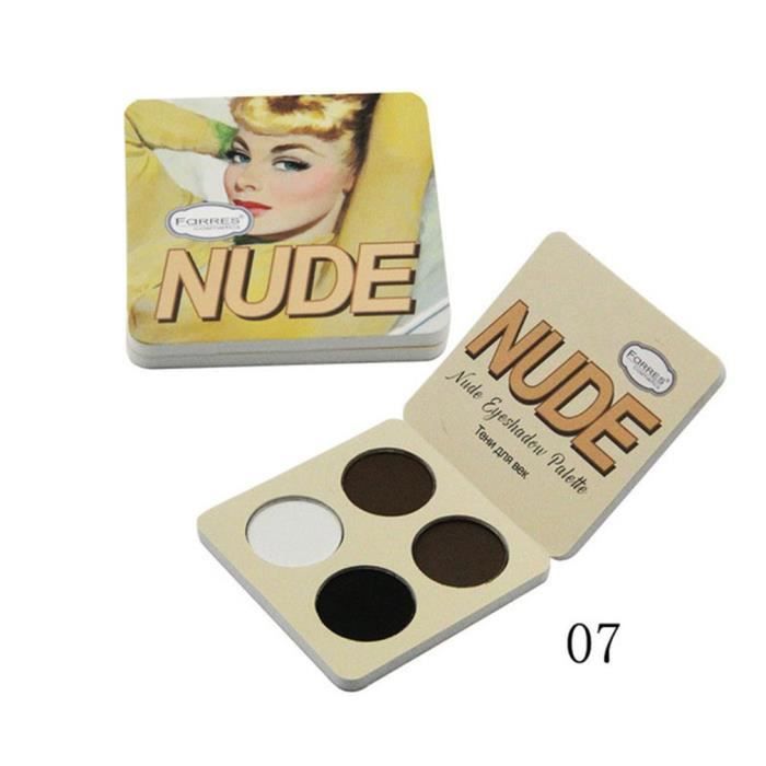 Maquillage Matte Eye Shadow Palette 4 Color The Nude Balm Minerals Powder, coloré