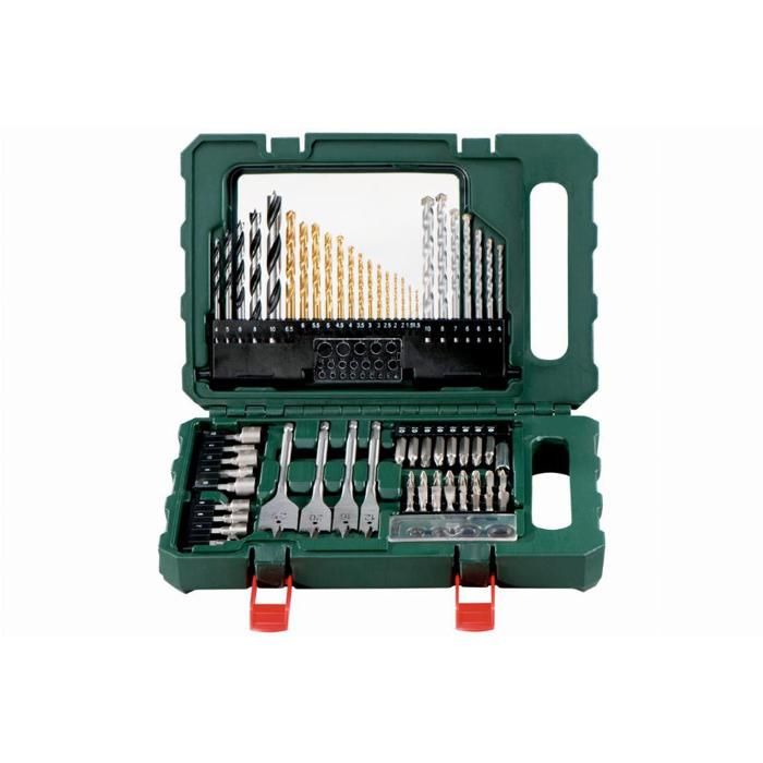 METABO Coffret d'accessoires - 86 pièces - 14 forets à métaux HSS-TIN