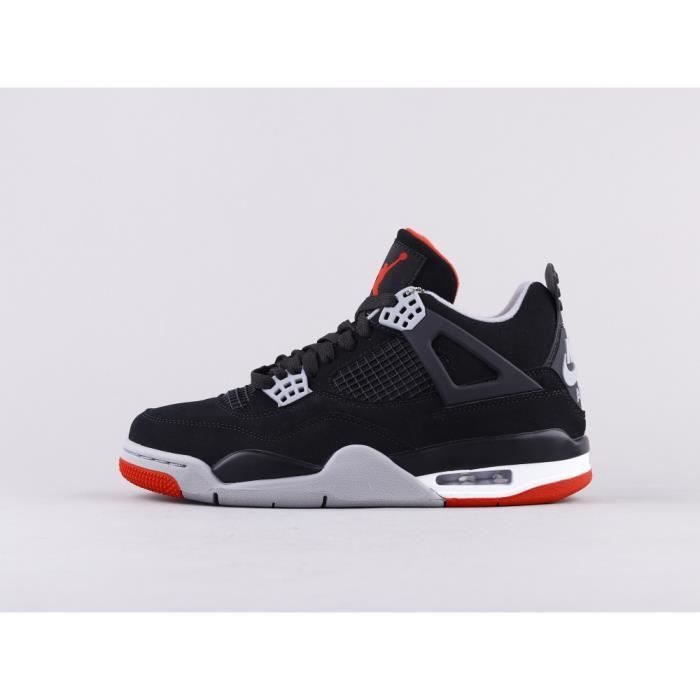 AIR Jordans 4 Retro Metallic Black Sneakers Homme Femme XH2615-130