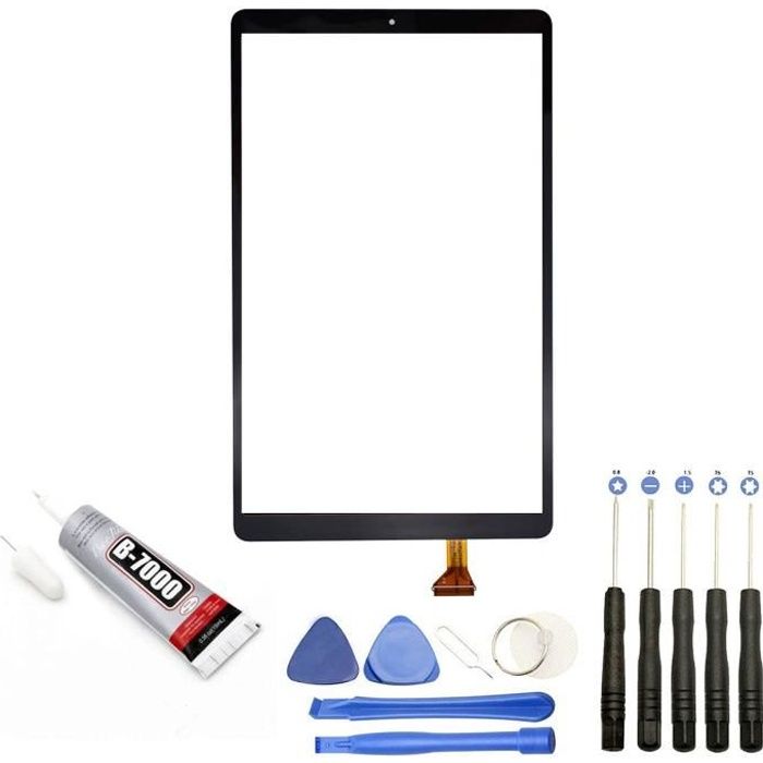 Vitre ecran tactile compatible avec Samsung Galaxy Tab A 10.1 (2019) SM-T510 SM-T515 + Kit outils + Colle B7000 Offerte