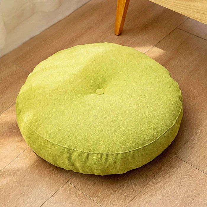 Grand Coussin De Sol Biscuit De Couleur Unie Pour Adultes, Coussin De