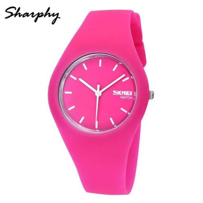 Montre Pour Fille Neuve Avec Motif Chat - Couleur Rose - Avec étiquettes