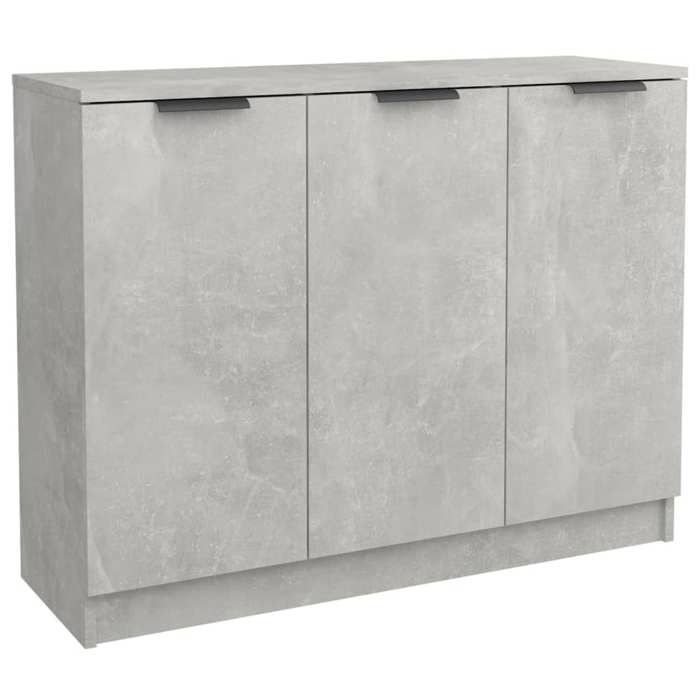Buffet basarmoire commode Buffet Gris béton 905x30x70cm Bois dingénierie 2695058 FrenchDays