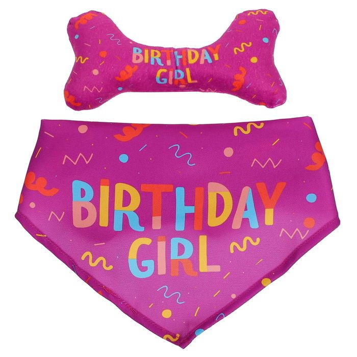 Meilleurs prix pour 2 pièces Costume d'anniversaire pour chien de compagnie Serviette de salive pour animal de compagnie Bandana pour chien Simulati