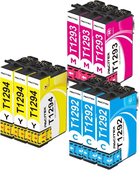 Cartouches D'Encre Compatibles Pour Epson T1291 T1292 T1293 T1294 - Marque K2PRINT, Neuf