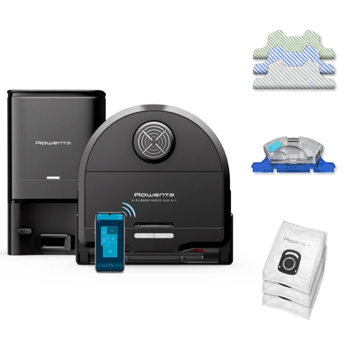 ROWENTA RR9695WH X PLORER Serie 240 AI+ Aspirateur robot Modèle Animal & Aller - vue 9