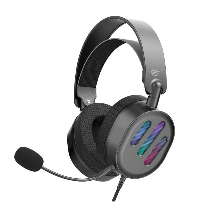 Casque gaming filaire HAVIT H2038U USB 7.1 Son ambiophonique virtuel 7.1 Micro omnidirectionnel détachable