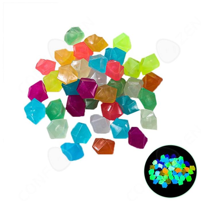 10000 Pierres Lumineuses 3-5 Mm - Vert - Cailloux Jardin Extérieur, Allées, Déco - Absorbent La Lumière, Brillent La Nuit