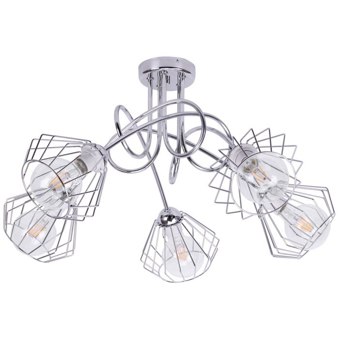 Lustre rétro Edison en fil de fer pour plafond Loft