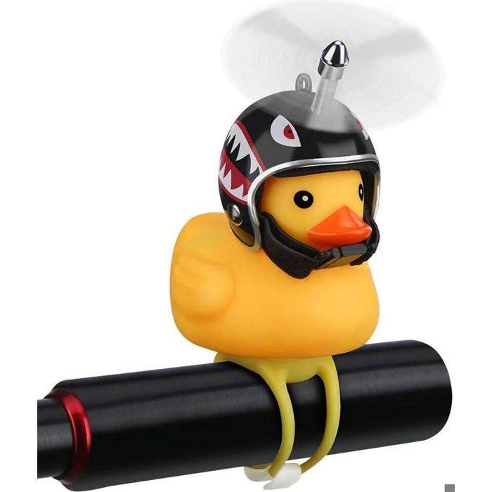 Sonnette De Vélo Canard Lumineuse - Avec Hélice Et Lumière LED - Pour Enfants Et Adultes - Installation Facile Sans Outils