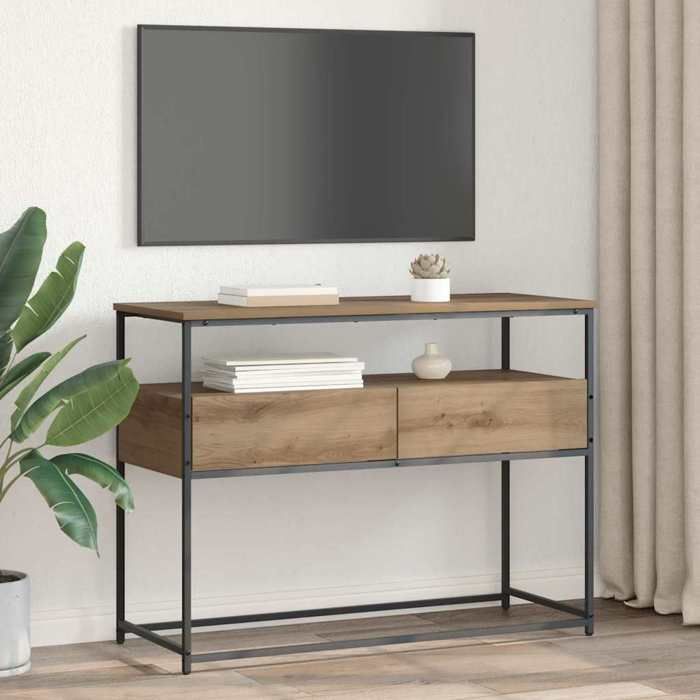 Table Console Avec Tiroir 71x30x71 Cm - Bois De Pin, Capacité 50 Kg - Pour Entrée, Salon, Chambre