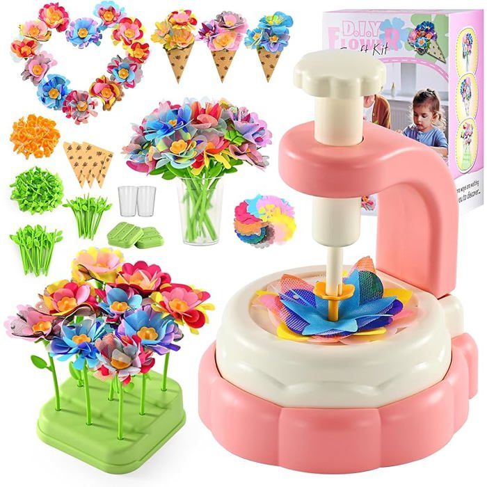 BlueSwan Activité Manuelle Enfant Kit Création Bouquet de Fleurs DIY Jouet de Créatif Fleurs pour Filles 3 KIT EDUCATION ACTIVITE