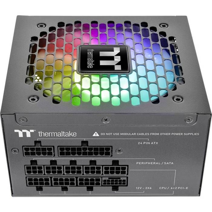 Fuente de Alimentación Thermaltake WG0750RE Certificación 80+ Gold modular RGB - vue 3