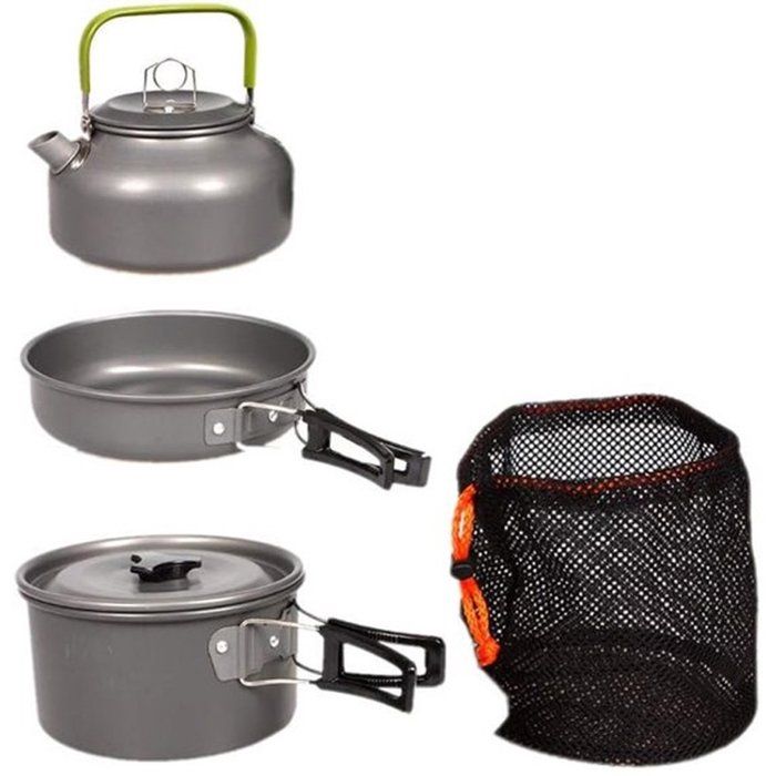 pièces Set de cuisine Set de cuisine de camping Ustensiles de cuisine Batterie de cuisine de camping Ensemble dustensiles de
