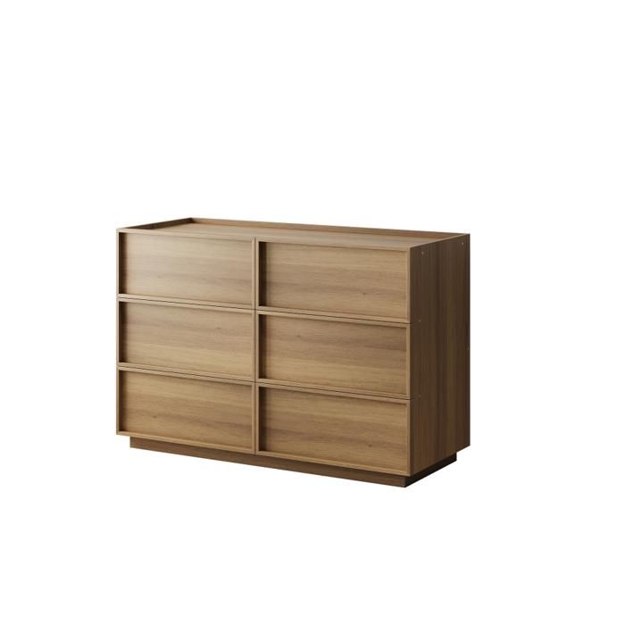Commode Chambre 6 Tiroirs Couleur Chêne 115x48x78cm Meuble Rangement Bois Moderne Pour Salon Chambre Et Couloir Commode Chambre 6 Tiroirs Couleur Chêne 115x48x78cm Meuble Rangement Bois Moderne Pour Salon Chambre Et Couloir