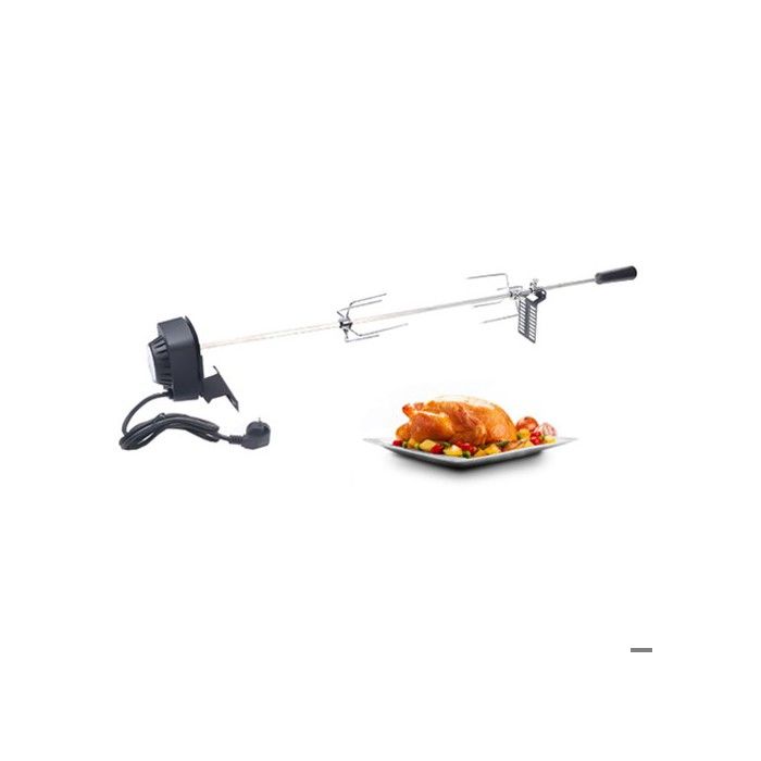 kit de barbecue électrique en acier inoxydable rotation automatique à