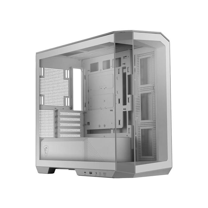 MAG PANO M100L PZ WHITEe Boîtier PC Gaming Micro ATX et Mini ITX Acier allié Mini tour Micro ATX Mini ITX
