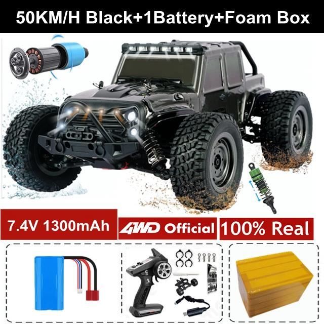 50KM Noir 1Batterie-Jouet de camion de course télécommandé pour adulte et  enfant, véhicule de dérive, voiture - Cdiscount Jeux - Jouets